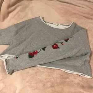 Cropped sweatshirt